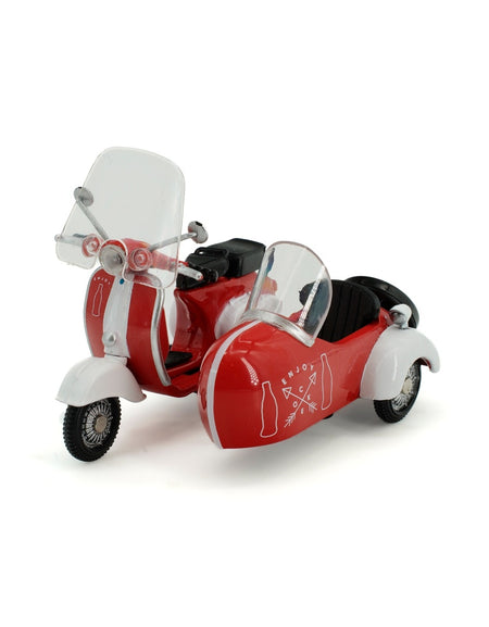 Tiny City Die-cast Model Car 1/35 Scooter Sidecar Cola