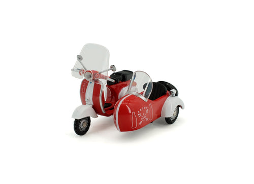 Load image into Gallery viewer, Tiny City Die-cast Model Car 1/35 Scooter Sidecar Cola
