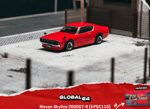 Load image into Gallery viewer, (Pre-order) Tarmac Works 1/64 Nissan Skyline 2000GT-R (KPGC110) Red Diecast Car
