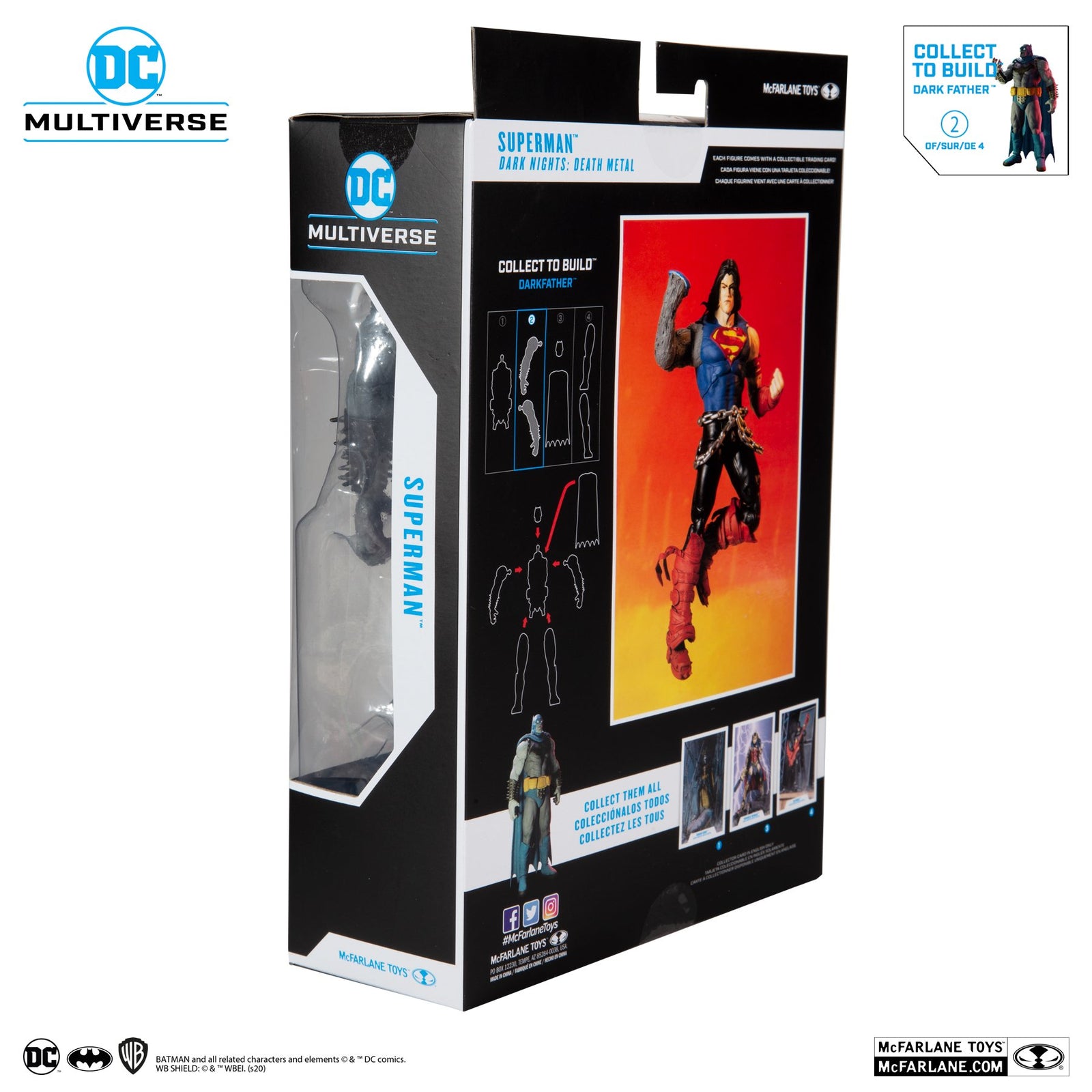 McFarlane Toy DC Death Metal Build-A (Dark Father.)- Superman  7' Action Figure