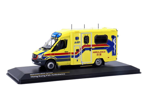 Load image into Gallery viewer, Tiny City Hobby 1/43 MERCEDES-BENZ Sprinter FL HKFSD Ambulance (A491) Model Car
