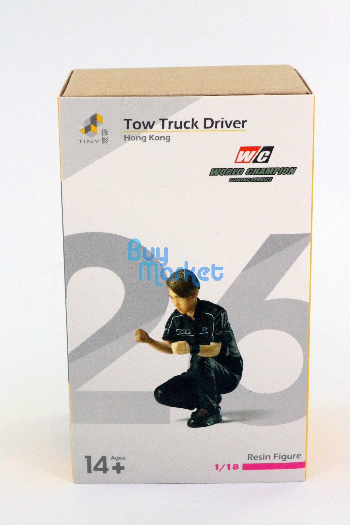 TINY 1/18 Resin Figure #26 Hong Kong World Champion Tow Truck Technician Model