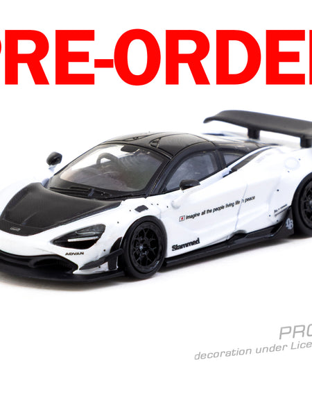 (Pre-order) Tarmac Works 1/64 LB-WORKS 720S White Diecast Model Car