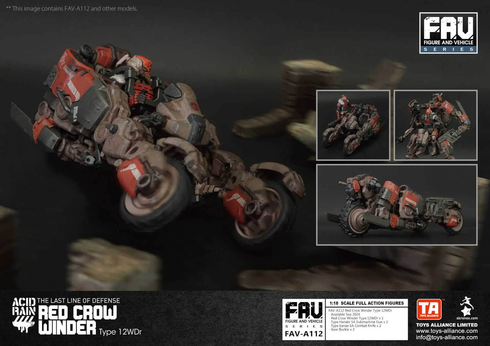 TOYS ALLIANCE x Acid Rain FAV-A112 Red Crow Winder Type 12WDr