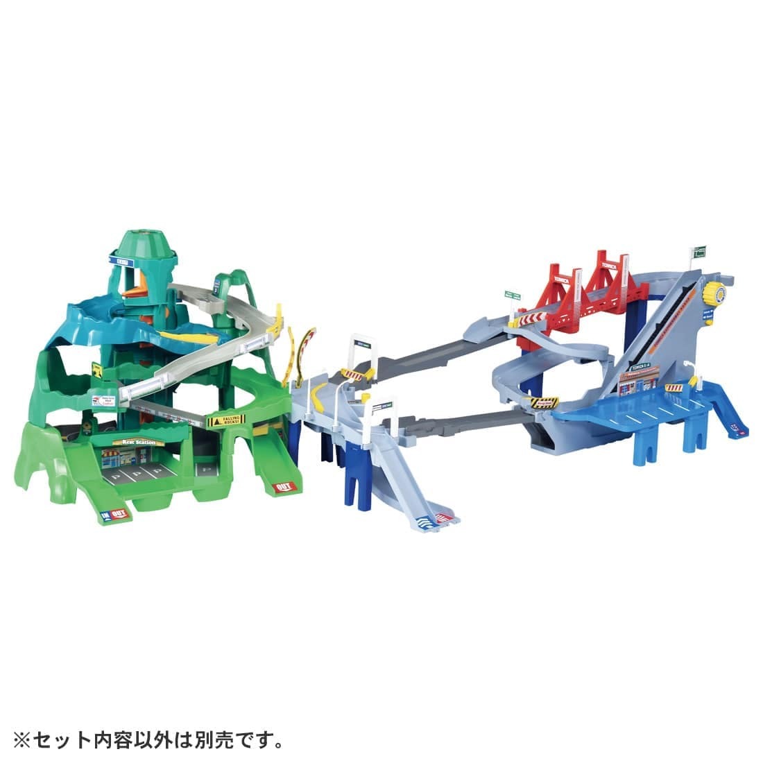 TAKARA TOMY Tomica World The Course Grows! 2 Way Highway Playset (NO CARS)