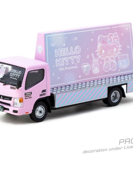 Tarmac Works 1/64 Mitsubishi Fuso Canter Hello Kitty Billboard Car