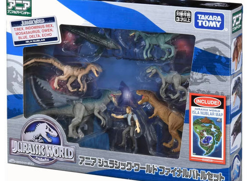 Load image into Gallery viewer, Takara Tomy Ania Jurassic World Final Battle Set Figure Set
