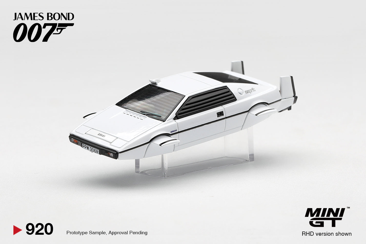 (Pre-order) Mini GT #920 007 Lotus Esprit S1 The Spy Who Loved Me Submarine ENG