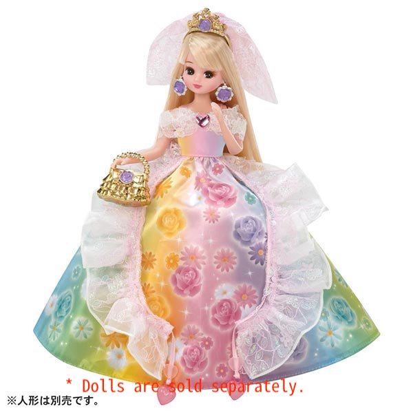 Takara Tomy Licca Chan Doll Dress -Dream Fantasy Magical Ribbon Flower Dress
