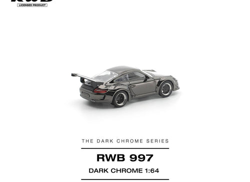 Load image into Gallery viewer, (Pre-order) POP RACE 1/64 RWB 997 DARK CHROME Diecast Model Car #PRDC-011
