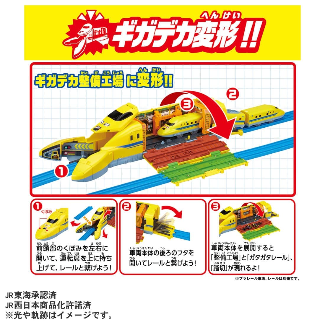 Takara Tomy PLA-SET Plarail Set - It Move! Transform! Giga Size Doctor Yellow