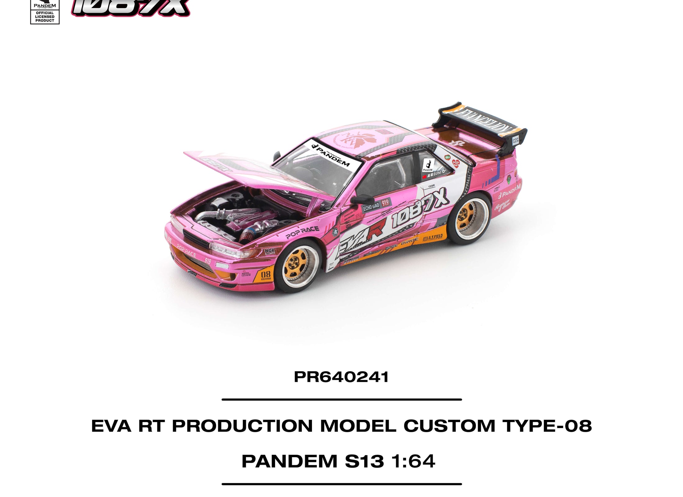 POPRACE 1/64 PANDEM SILVIA S13 EVA RT PRODUCTION CUSTOM TYPE-08