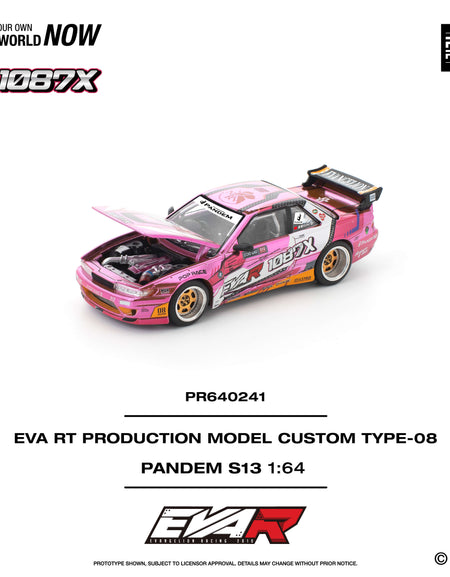 POPRACE 1/64 PANDEM SILVIA S13 EVA RT PRODUCTION CUSTOM TYPE-08