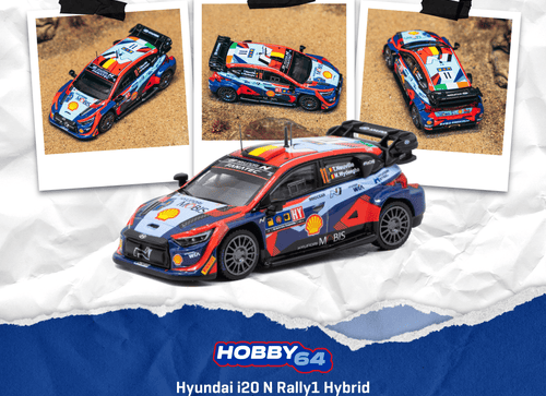 Load image into Gallery viewer, (Pre-order) Tarmac Works 1/64 Hyundai i20 N Rally1 Hybrid WRC Central European
