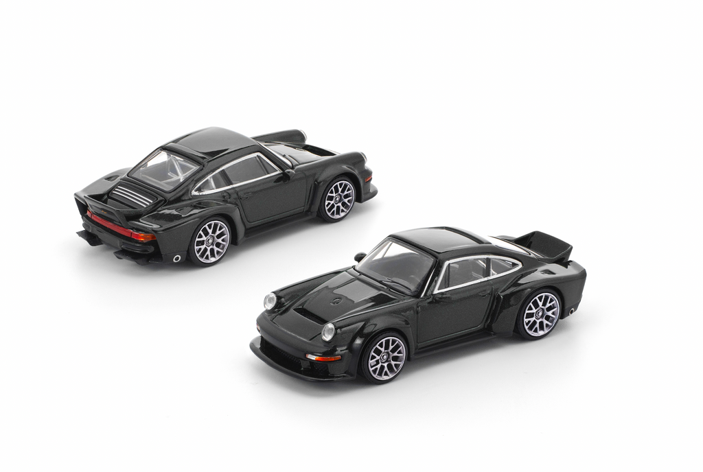 (Pre-order) POPRACE 1/64 SINGER DLS TURBO (ROAD) BLACK Diecast Model Car