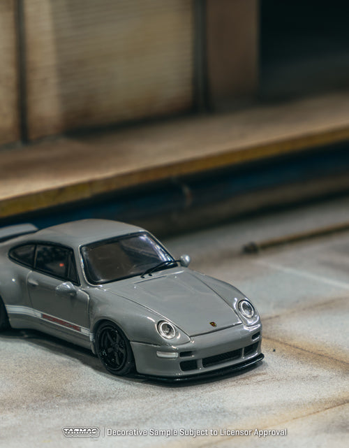 Load image into Gallery viewer, Tarmac Works 1/64 993 Remastered By Gunther Werks Grey Diecast Model
