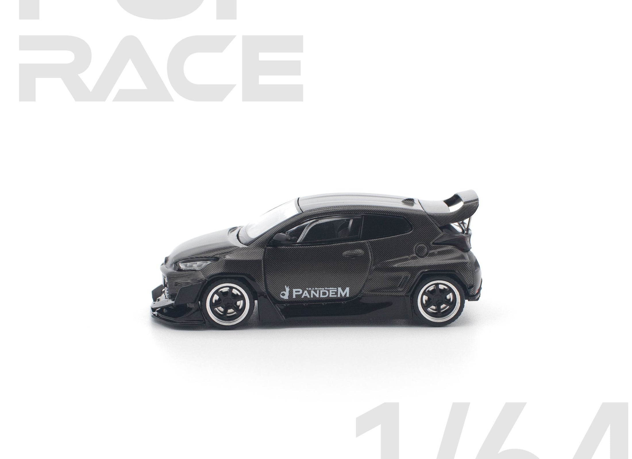 POPRACE 1/64 PANDEM GR YARIS CARBON EDITION Diecast Model Car
