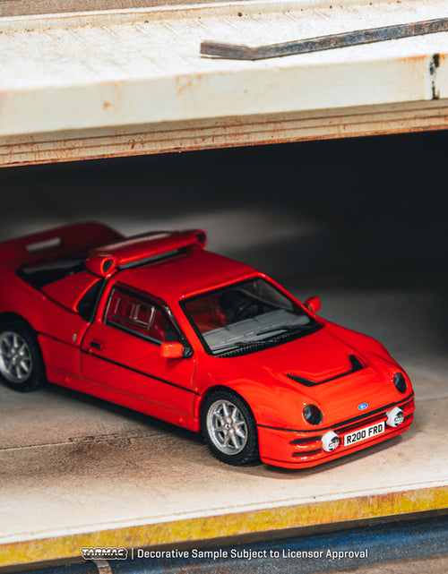 Load image into Gallery viewer, Tarmac Works 1/64 Ford RS200 Red Diecast Model Car
