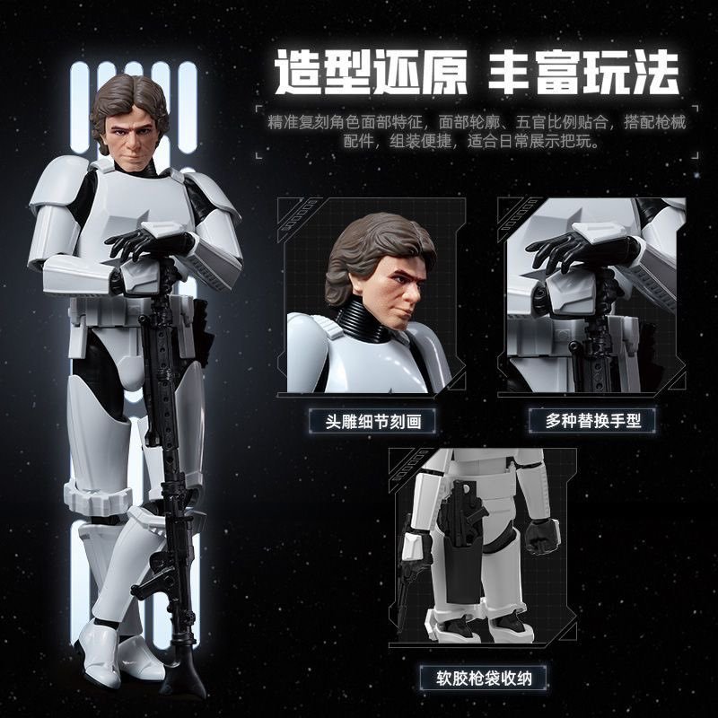Blokees Star Wars Han Solo in Stormtrooper Disguise Version Model Kit Figure
