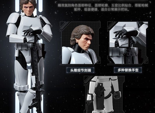 Load image into Gallery viewer, Blokees Star Wars Han Solo in Stormtrooper Disguise Version Model Kit Figure
