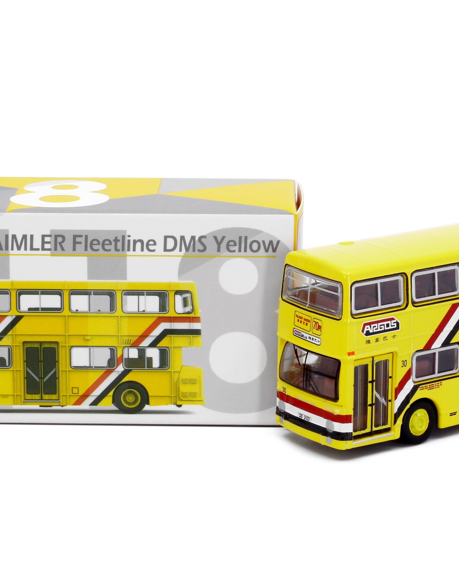 Tiny City 118 Die-cast Model Car - DAIMLER Fleetline DMS ARGOS (Yellow)