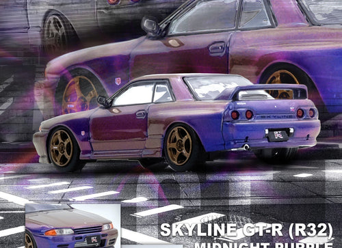 Load image into Gallery viewer, INNO64 1/64 SKYLINE GT-R (R32) Midnight Purple Australia Special Ed.
