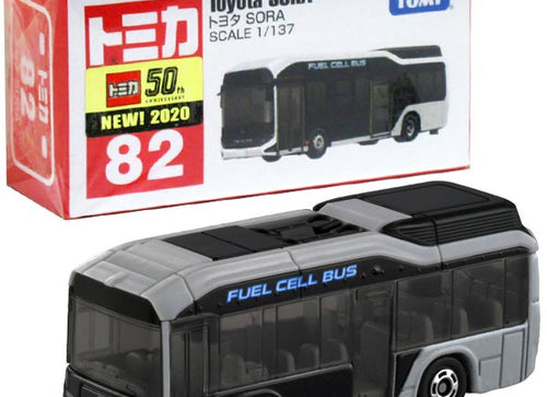 Load image into Gallery viewer, Takara Tomy Tomica No.82 Toyota Sora 1/137 Mini Diecast Toy Car
