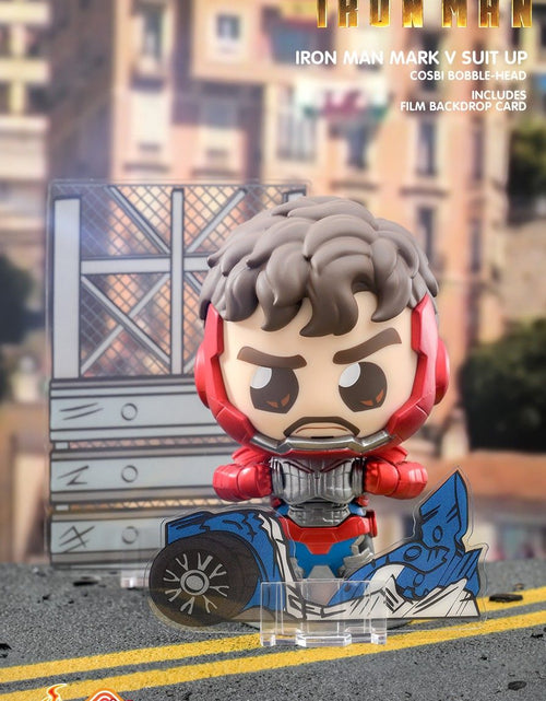 Load image into Gallery viewer, Hot Toys Marvel Iron Man Suit Up Cosbi Bobble-Head with Film Card (SET of 8)

