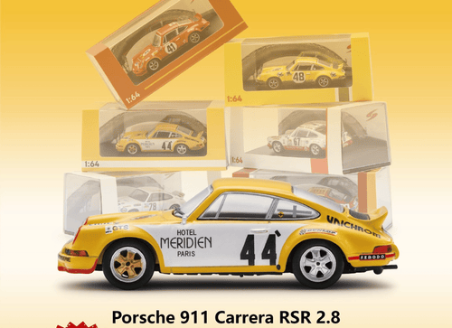 Load image into Gallery viewer, (Pre-order) Sparky 1/64 - Porsche 911 Carrera RSR 2.8 No.44 24H Le Mans 1973
