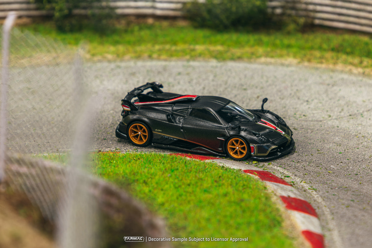 Tarmac Works 1/64 Pagani Imola Matt Black Carbon Fiber Model Car