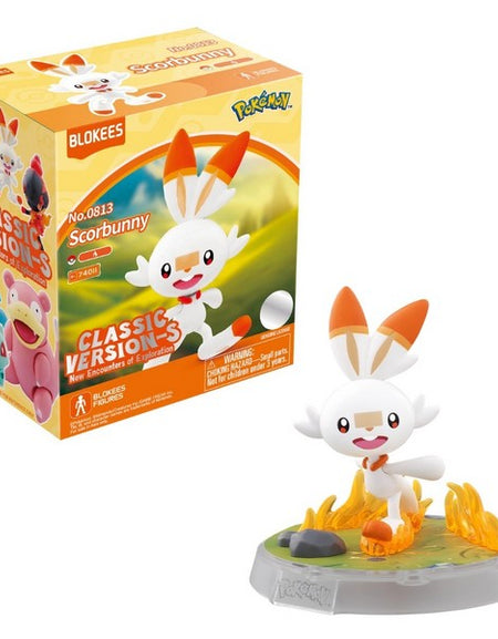 Blokees Pokemon Classic Version-S Scorbunny Buildable Action Figure Model Kit