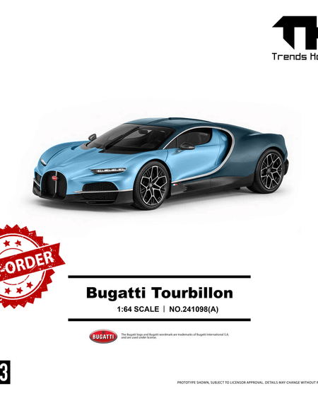 (Pre-order) Trends Hobby 1/64 - #241098(A) Bugatti Tourbillon - Blue Atlantic