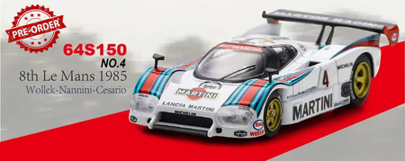 (Pre-order) Sparky 1/64 Lancia LC2 No.4 8th Le Mans 1985 Wollek Diecast Model