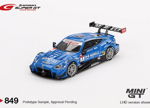 Load image into Gallery viewer, Mini GT #849 Nissan Z GT500 #1 MARELLI IMPUL Z TEAM IMPUL 2023 SUPER

