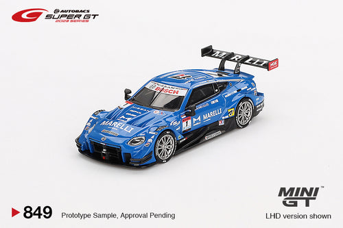 Load image into Gallery viewer, Mini GT #849 Nissan Z GT500 #1 MARELLI IMPUL Z TEAM IMPUL 2023 SUPER
