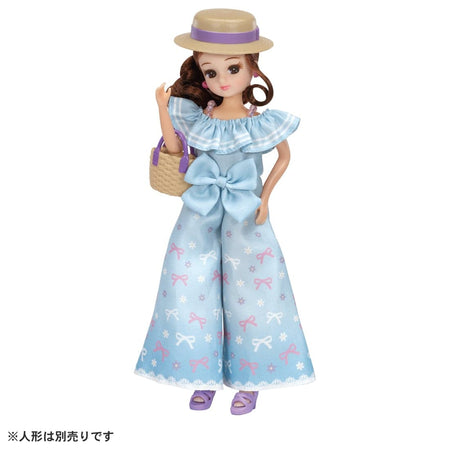 Takara Tomy Licca Chan Doll Dress LW-07 Blue Vacation (NO DOLL)
