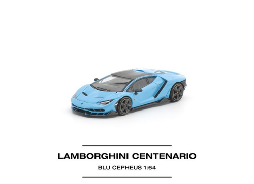 Load image into Gallery viewer, (Pre-order) POP RACE 1/64 LAMBORGHINI CENTENARIO BLU CEPHEUS Diecast Model Car
