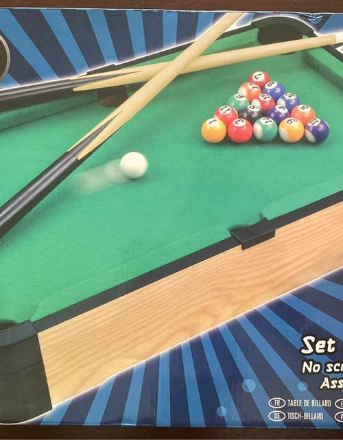 Load image into Gallery viewer, Tabletop Pool 16&quot; (40cm) Mini Snooker Table Game
