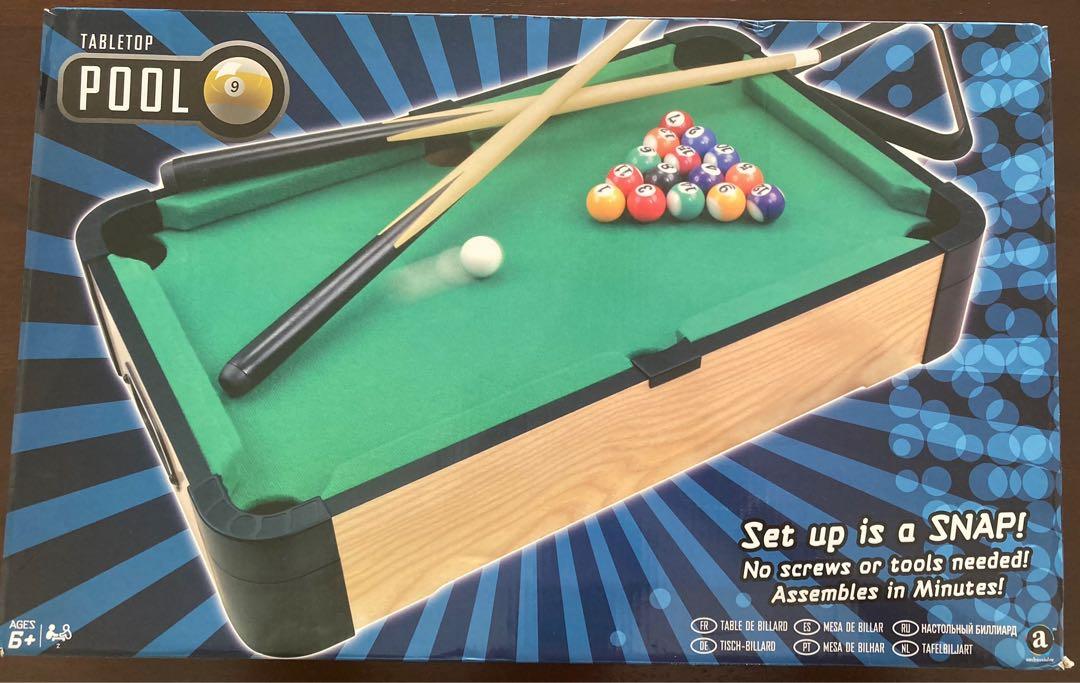 Tabletop Pool 16" (40cm) Mini Snooker Table Game