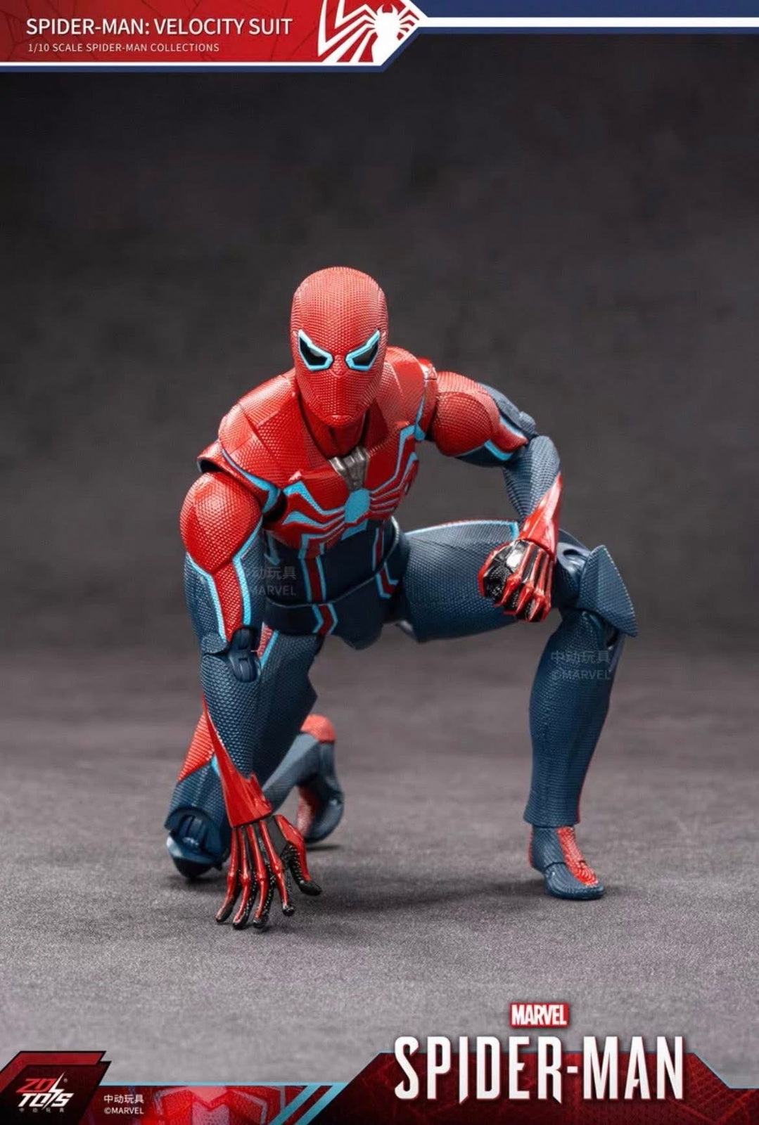 ZD Toys Marvel Avengers 1/10 Spider-Man Velocity Suit Action Figure Set
