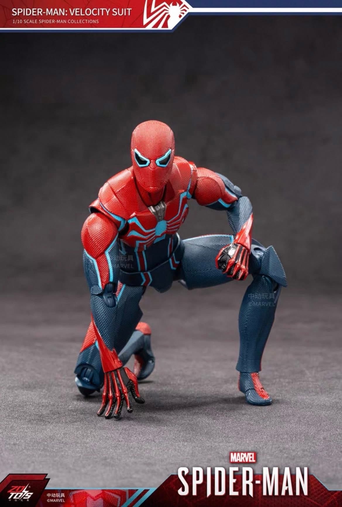 ZD Toys Marvel Avengers 1/10 Spider-Man Velocity Suit Action Figure Set