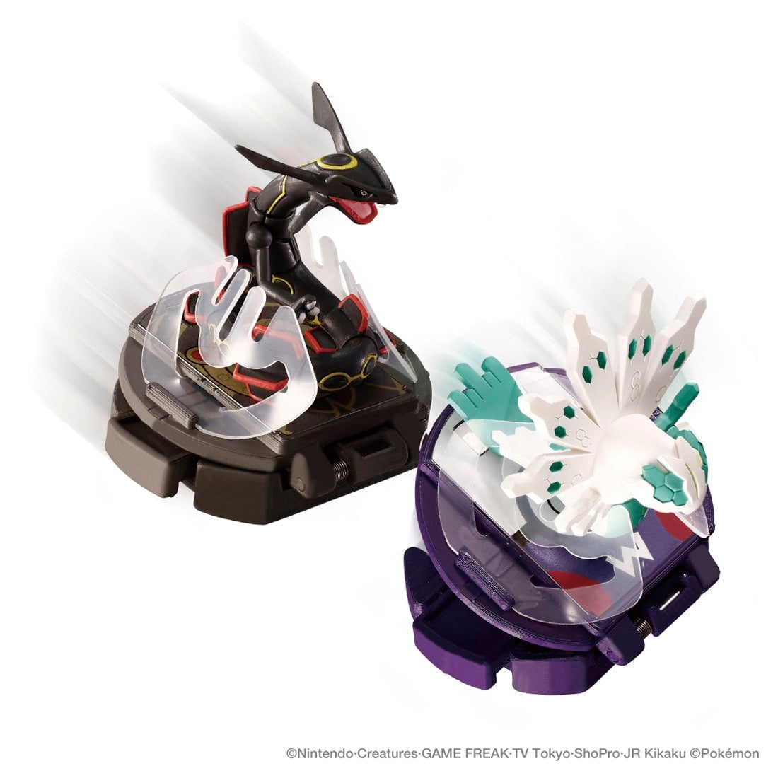 Takara Tomy Moncolle Battle Set Black Rayquaza VS White Zygarde 50% Figures
