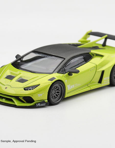 (Pre-order) Mini GT #1377 Lamborghini Huracán LB★WORKS Lime Metallic LHD