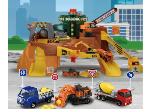 Load image into Gallery viewer, Takara Tomy Tomica Gift Set Die-cast Model Construction Site Vehicle Set
