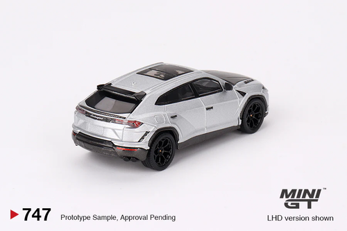 Load image into Gallery viewer, Mini GT #747 1/64 Lamborghini Urus Performante Grigio Nimbus RHD
