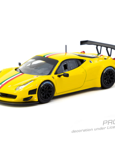 Tarmac Works 1/64 Ferrari 458 Italia GT3 Yellow Diecast Model Car