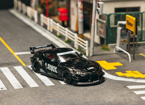 Load image into Gallery viewer, (Pre-order) Tarmac Works 1/64 LB-WORKS TOYOTA SUPRA (A90) Black Diecast Model
