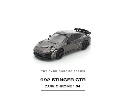 Load image into Gallery viewer, (Pre-order) POPRACE 1/64 STINGER GTR DARK CHROME Diecast Model Car
