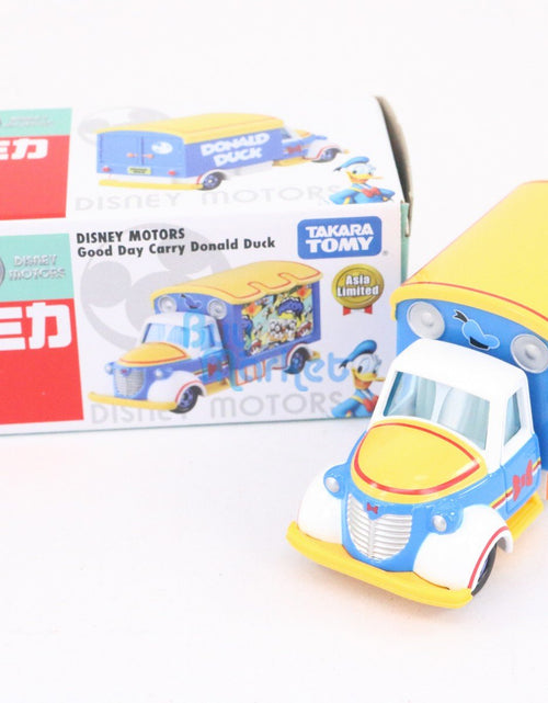 Load image into Gallery viewer, Takara Tomy Disney Motors Goodday Carry Donald Duck Special Diecast toy car new

