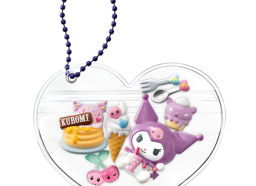 Load image into Gallery viewer, Re-ment Sanrio Candy Toy Kuromi Deco Chara Pouch Key Chain (Set of 6)
